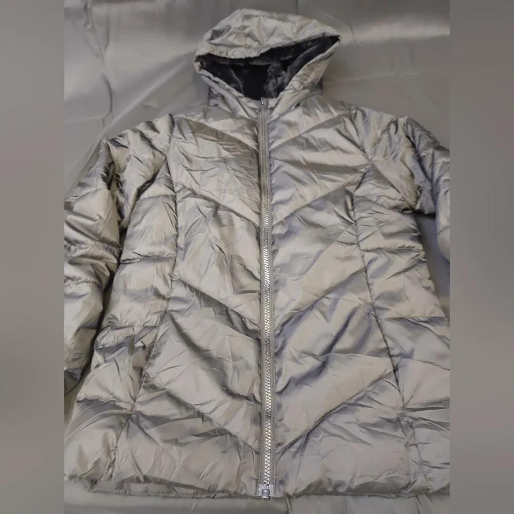 Swiss Tech Hooded‎ Winter Coat Faux Fur Lined Weatherproof Medium Jacket Unisex